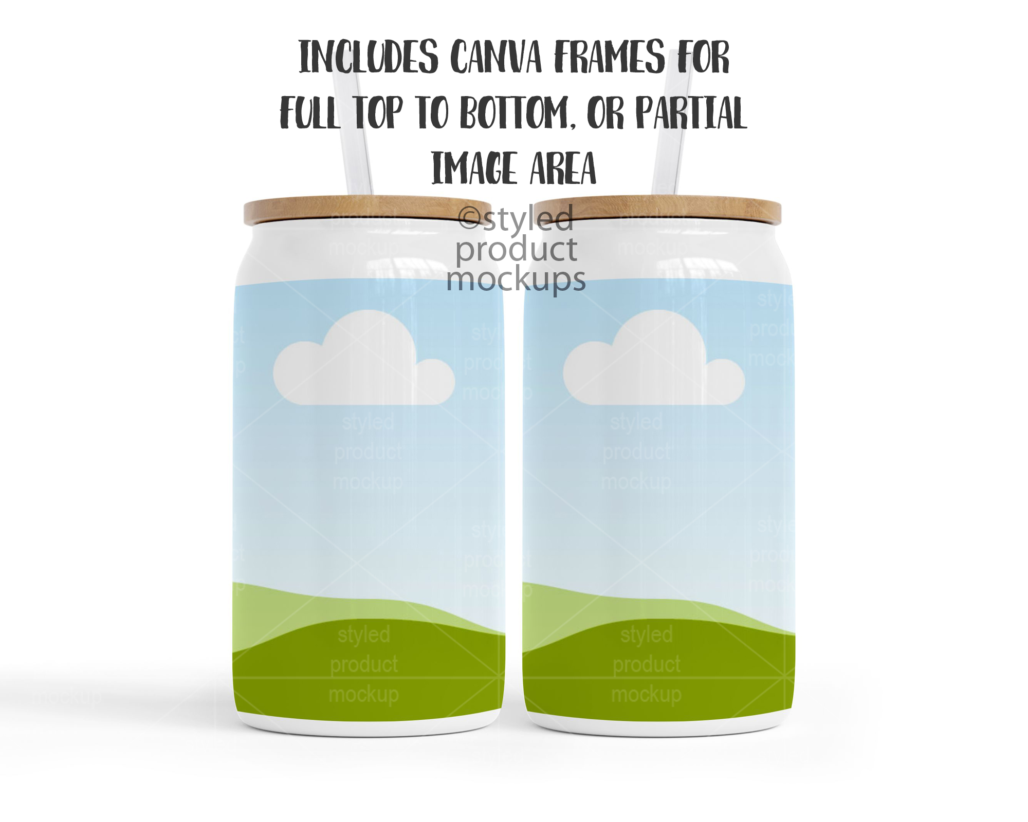 16oz Can Tumbler Mockup