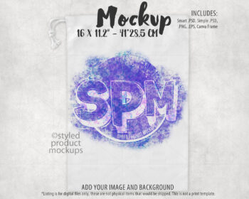 Drawstring Pouch Mockup