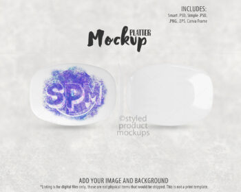 Decoplate 3 Sides Platter Mockup