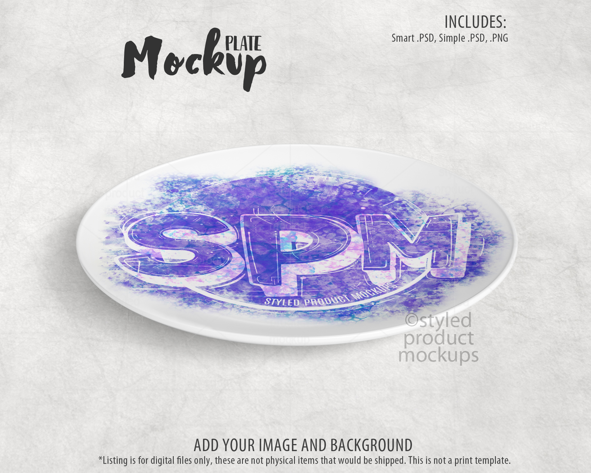 Decoplate Angled Plate Mockup