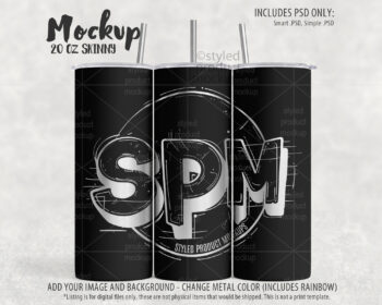 20oz laser tumbler mockup