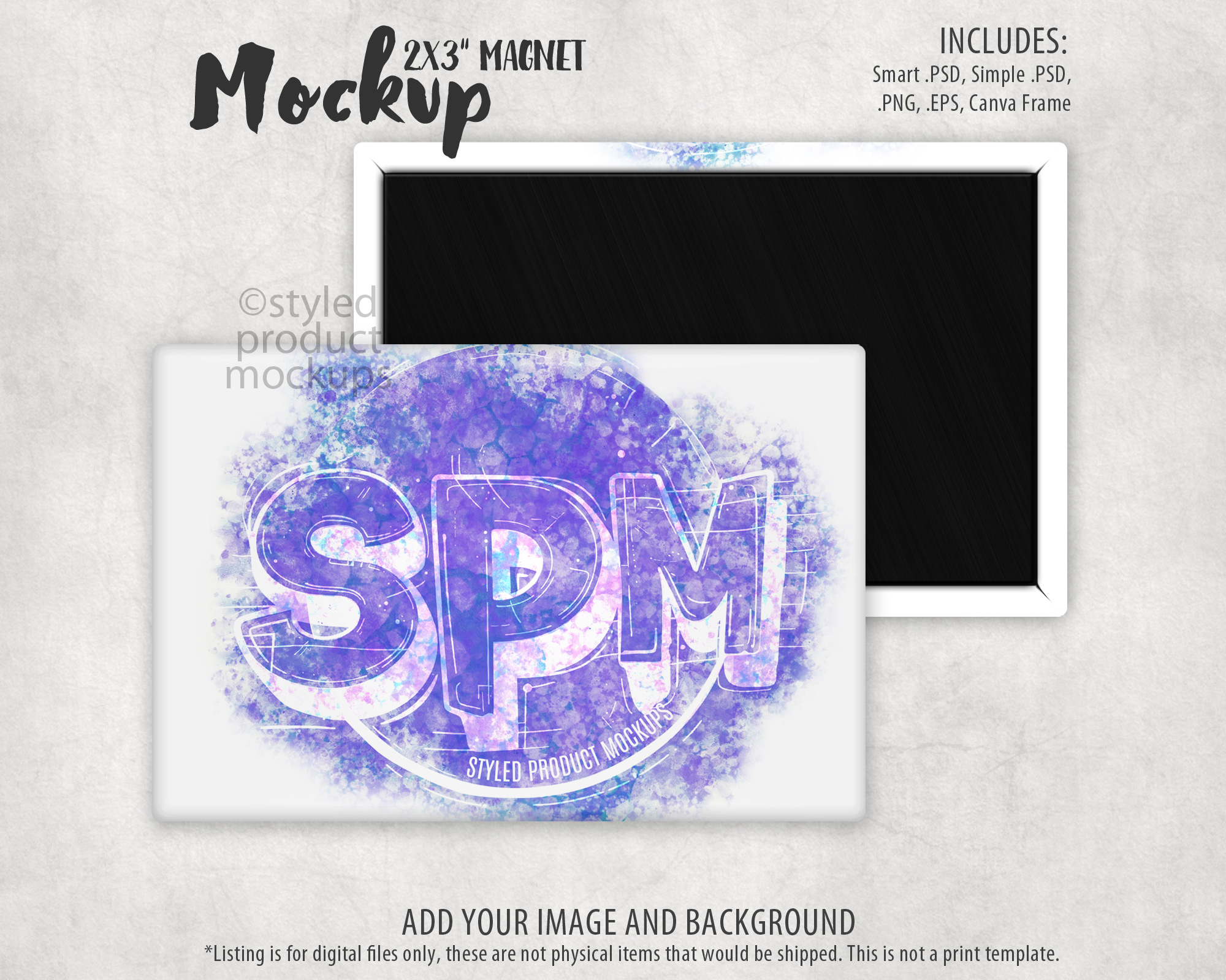 2x3 Horizontal Magnet Mockup