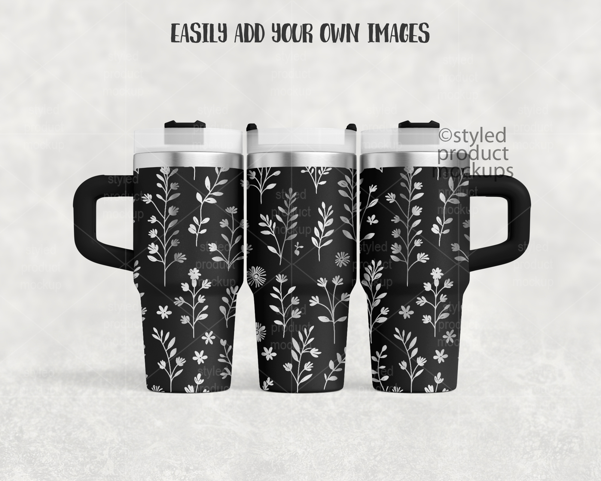 14oz Tumbler Mockup for Laser Engraving