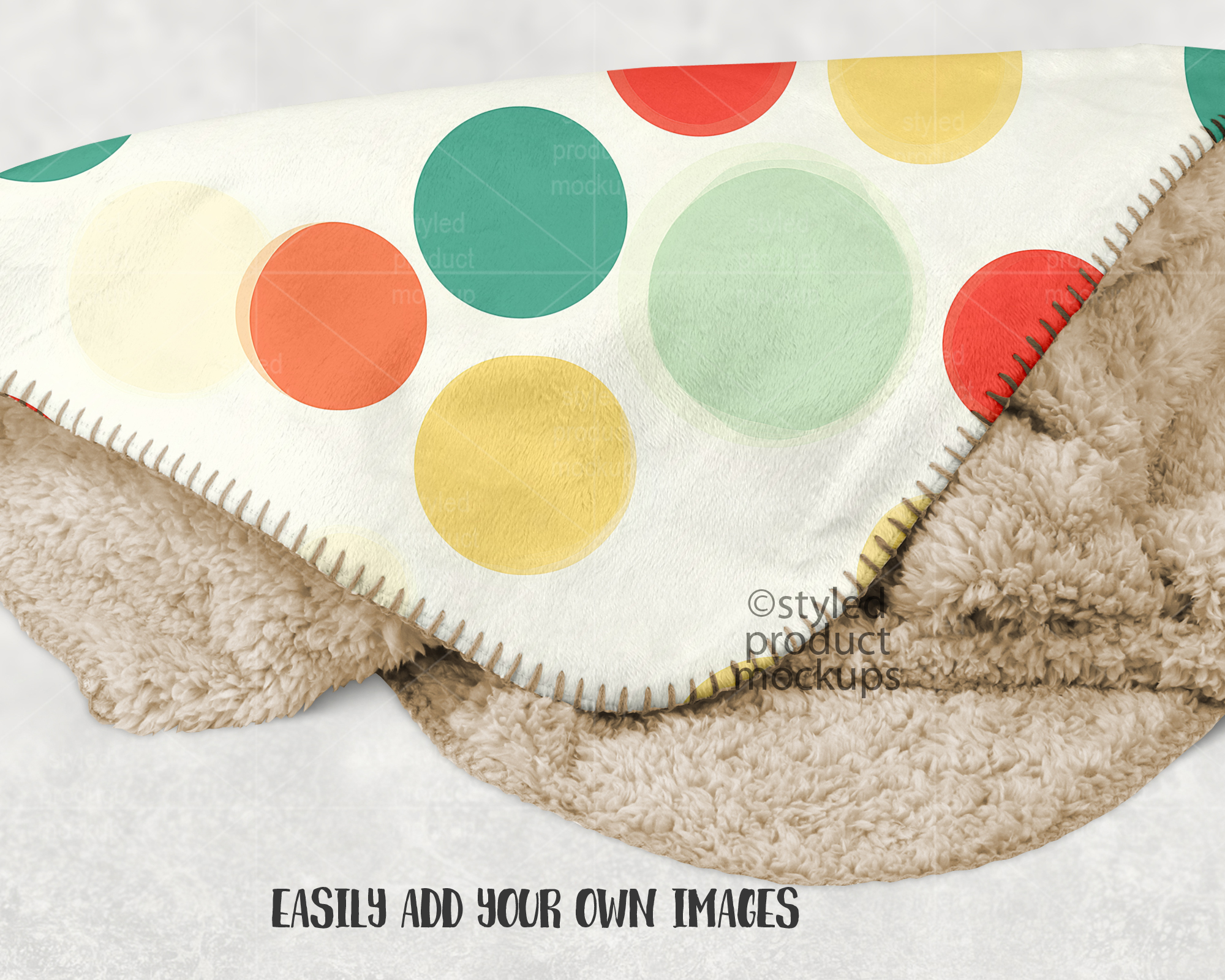Sherpa Blanket Mockup