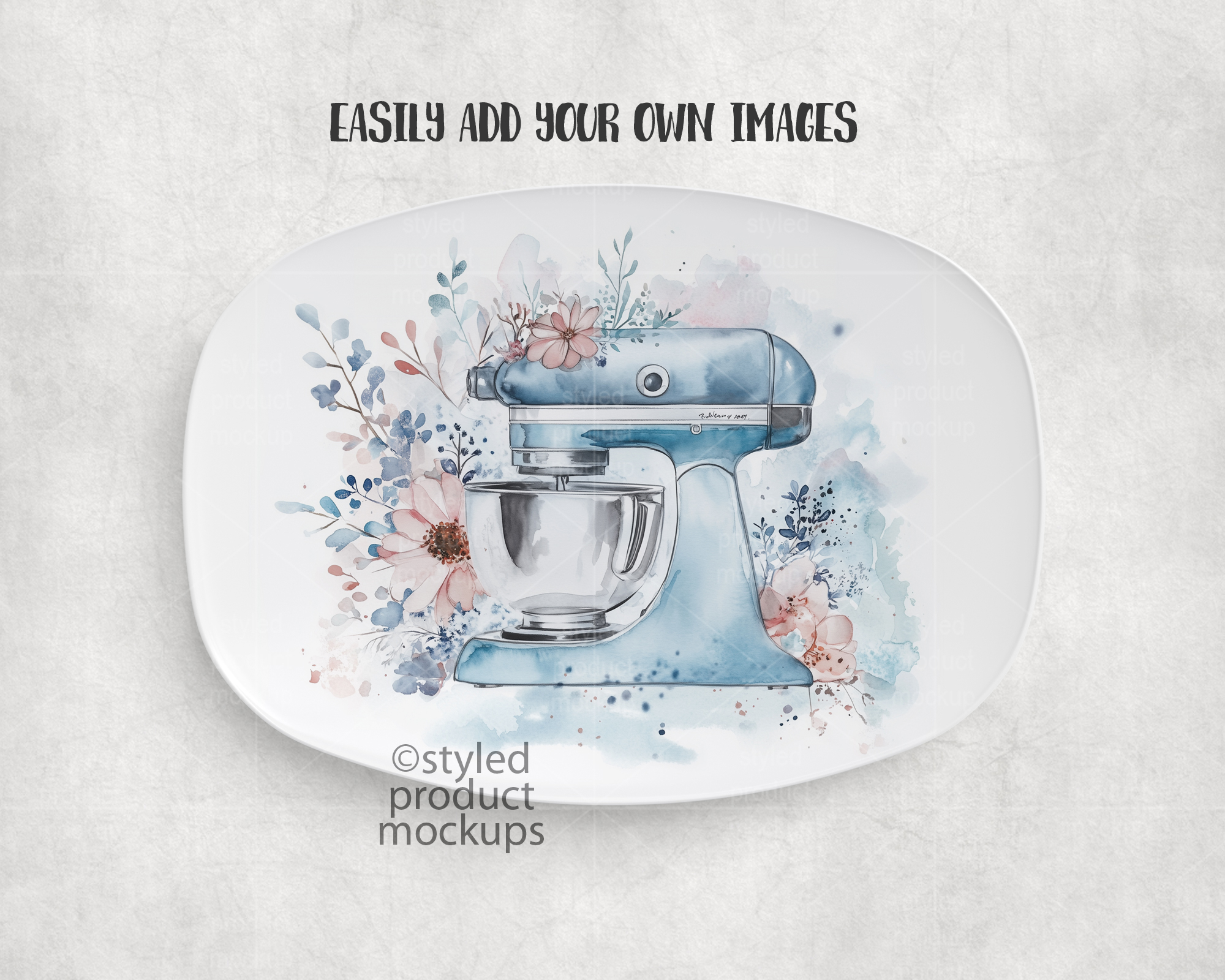 Decoplate Plastic Platter Mockup
