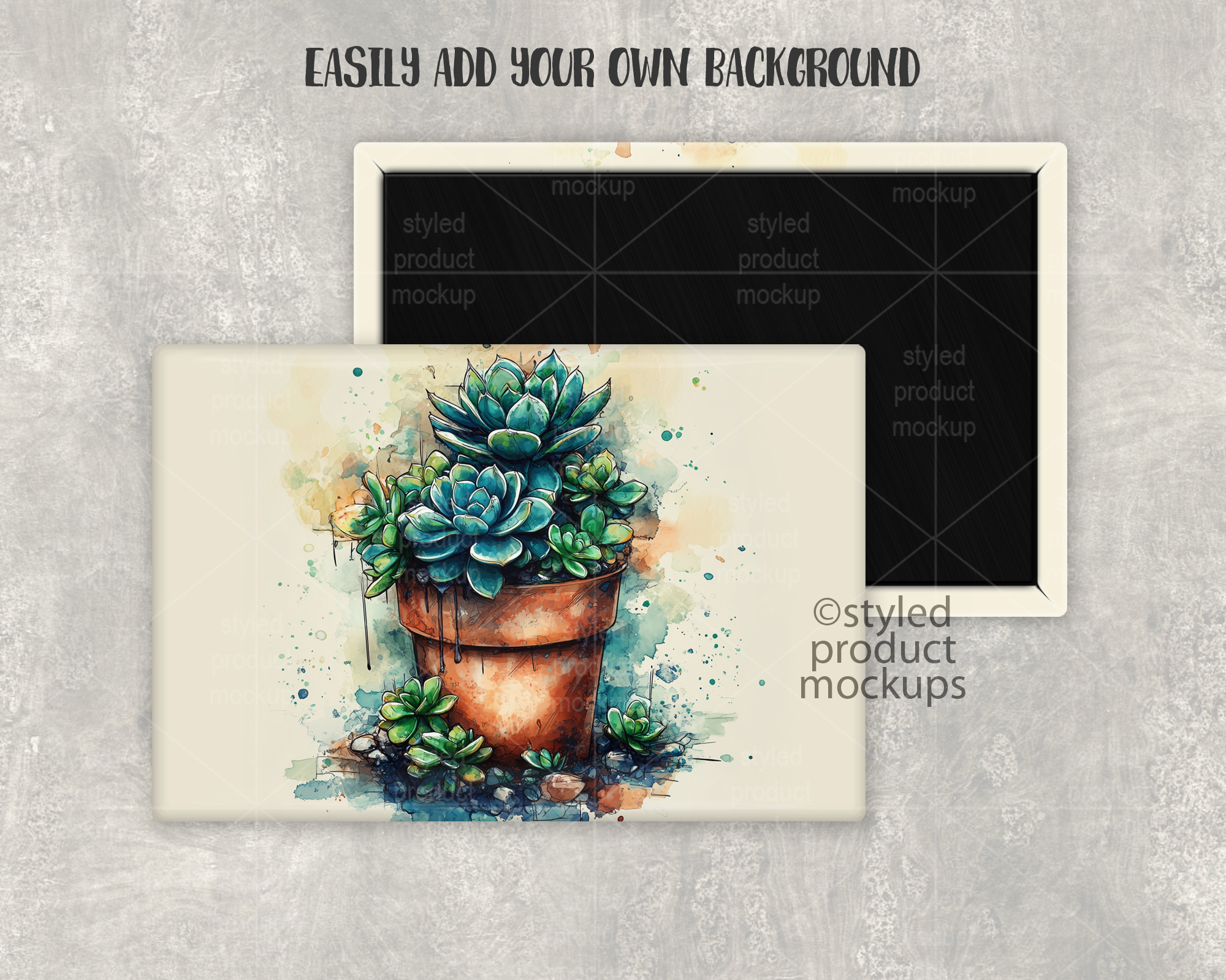 2x3 Horizontal Magnet Mockup