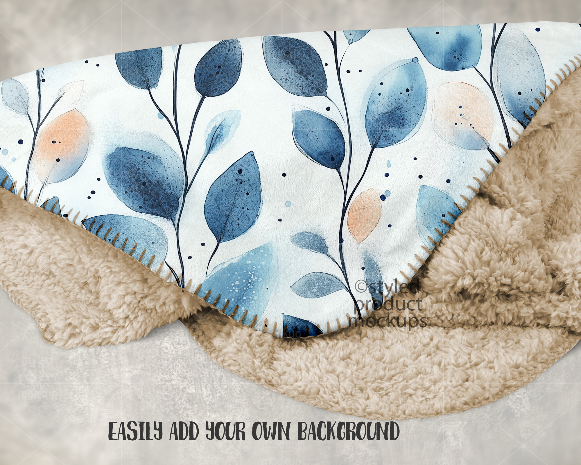 Sherpa Blanket Mockup