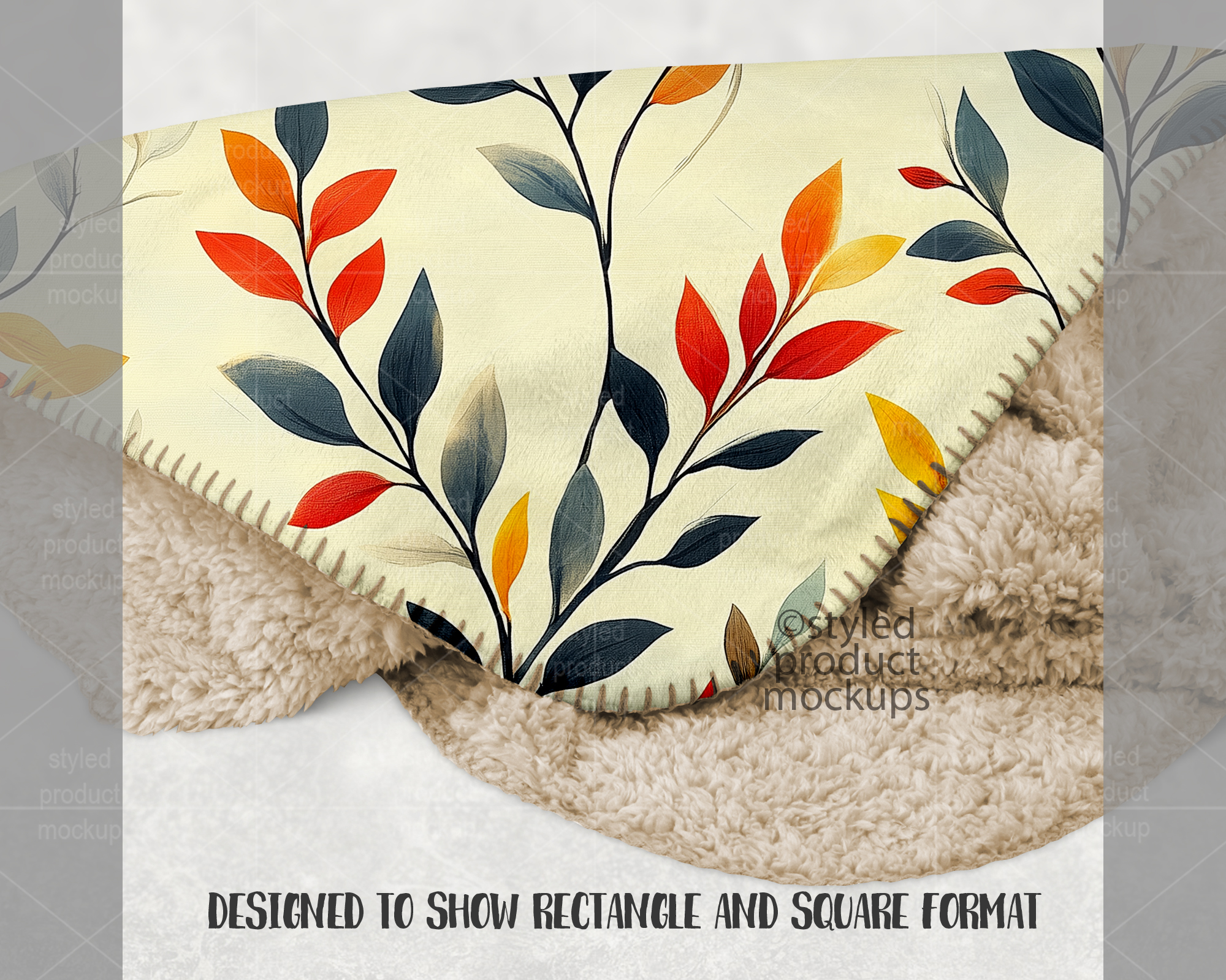 Sherpa Blanket Mockup