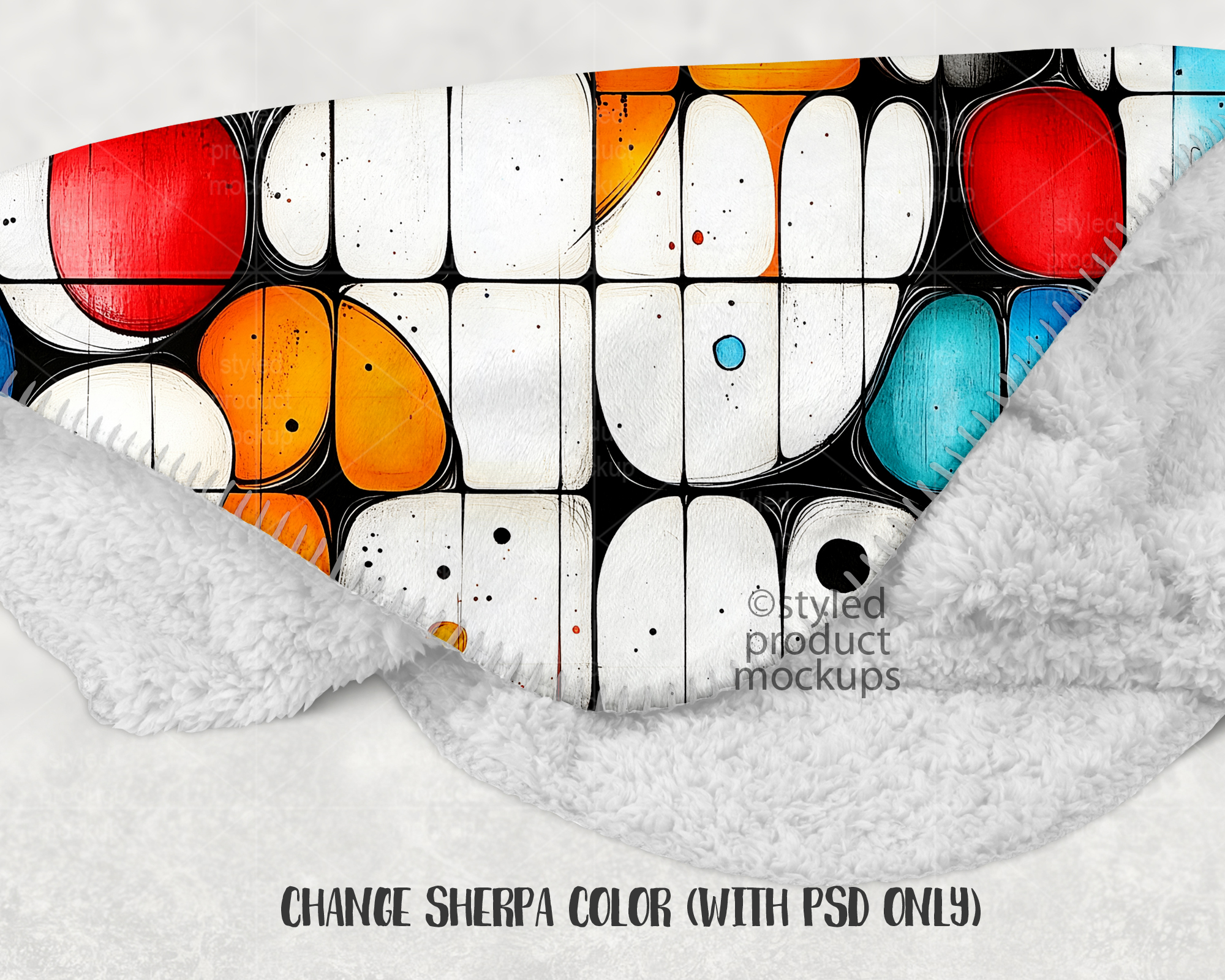 Sherpa Blanket Mockup