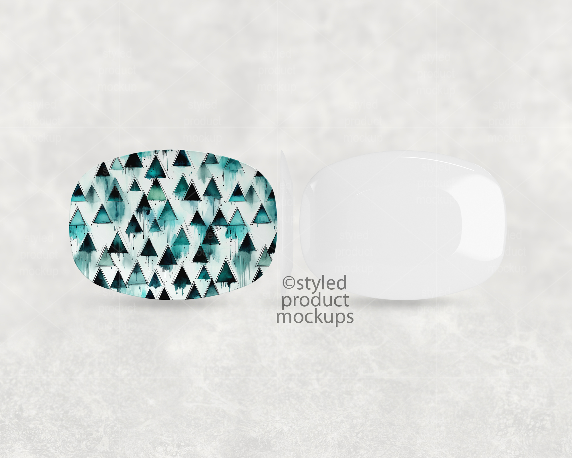 Decoplate 3 Sides Platter Mockup