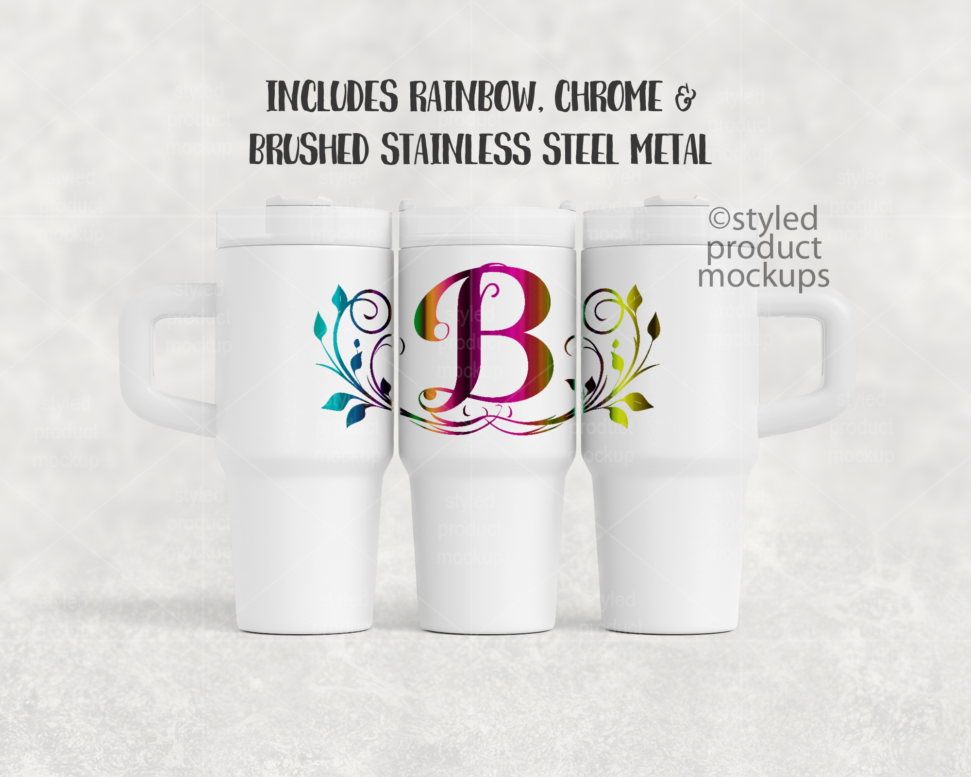 14oz Tumbler Mockup for Laser Engraving