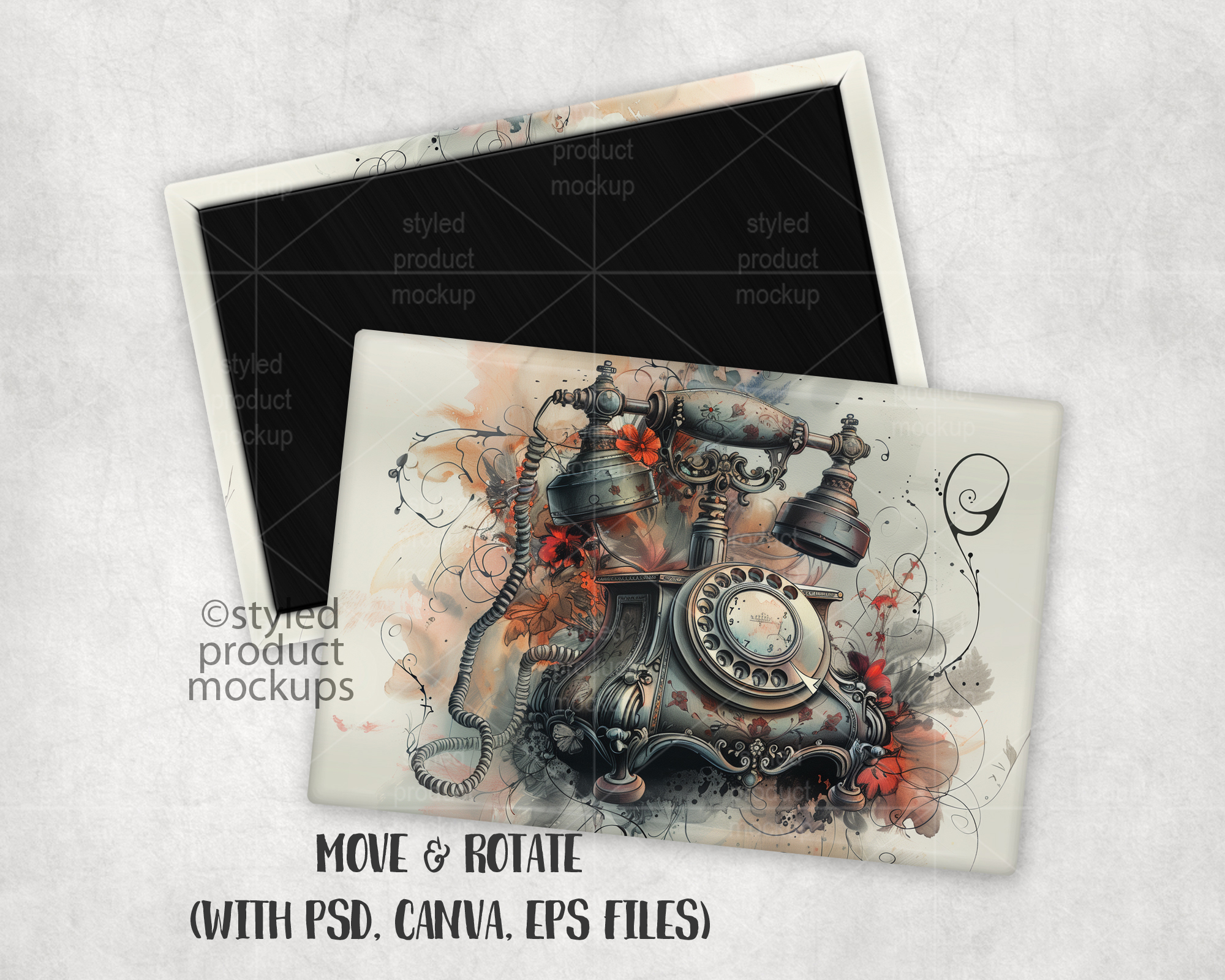 2x3 Horizontal Magnet Mockup