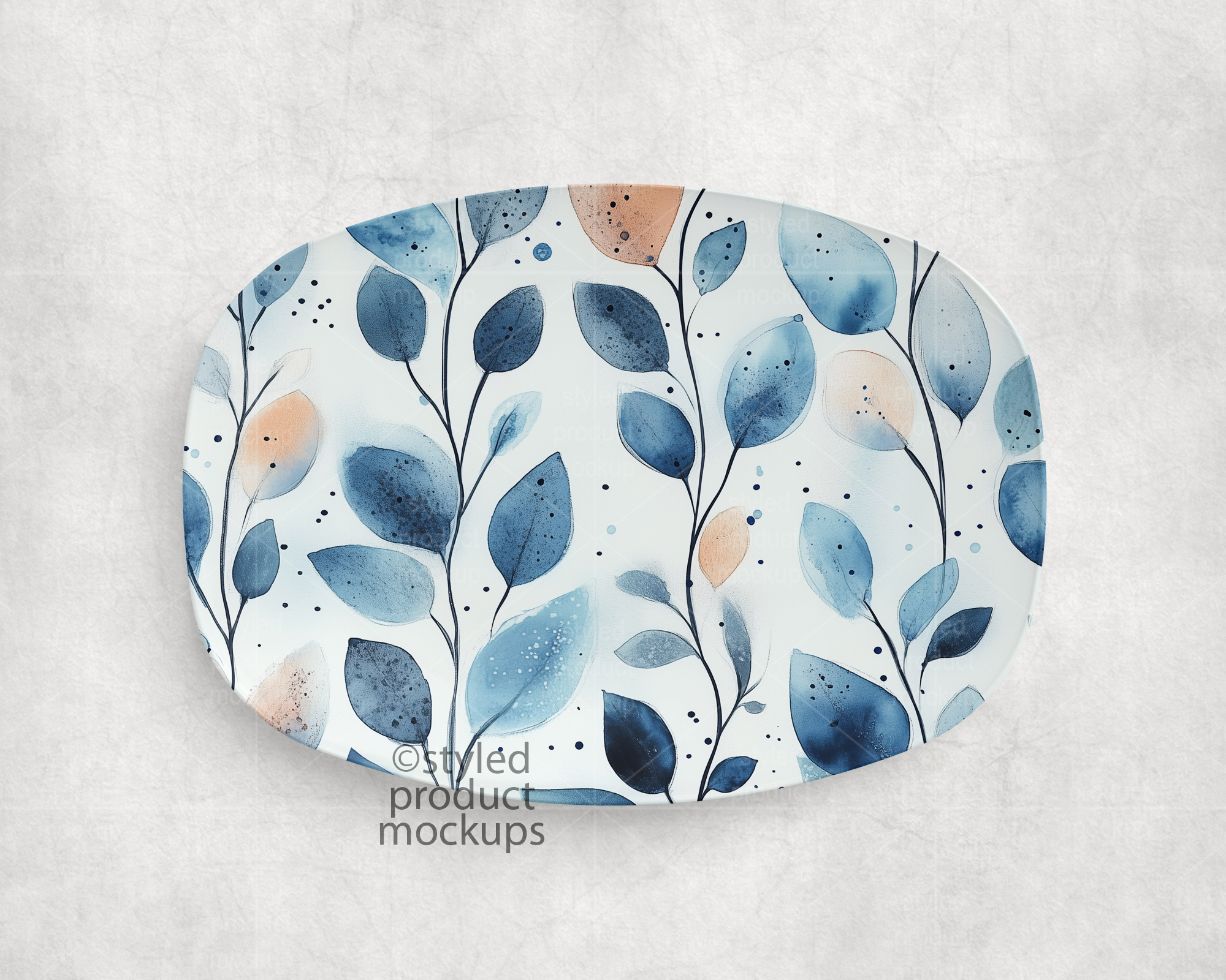 Decoplate Plastic Platter Mockup