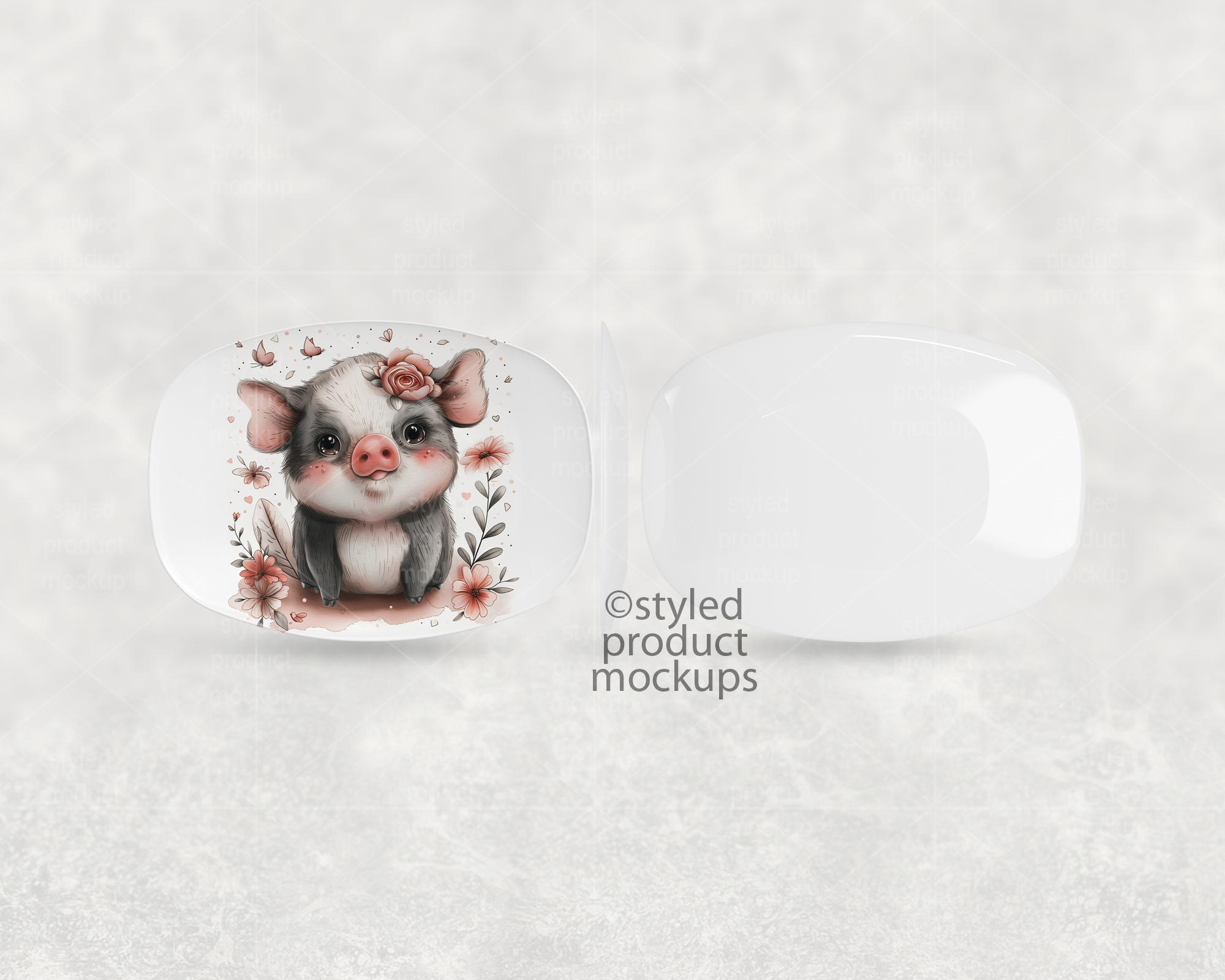 Decoplate 3 Sides Platter Mockup