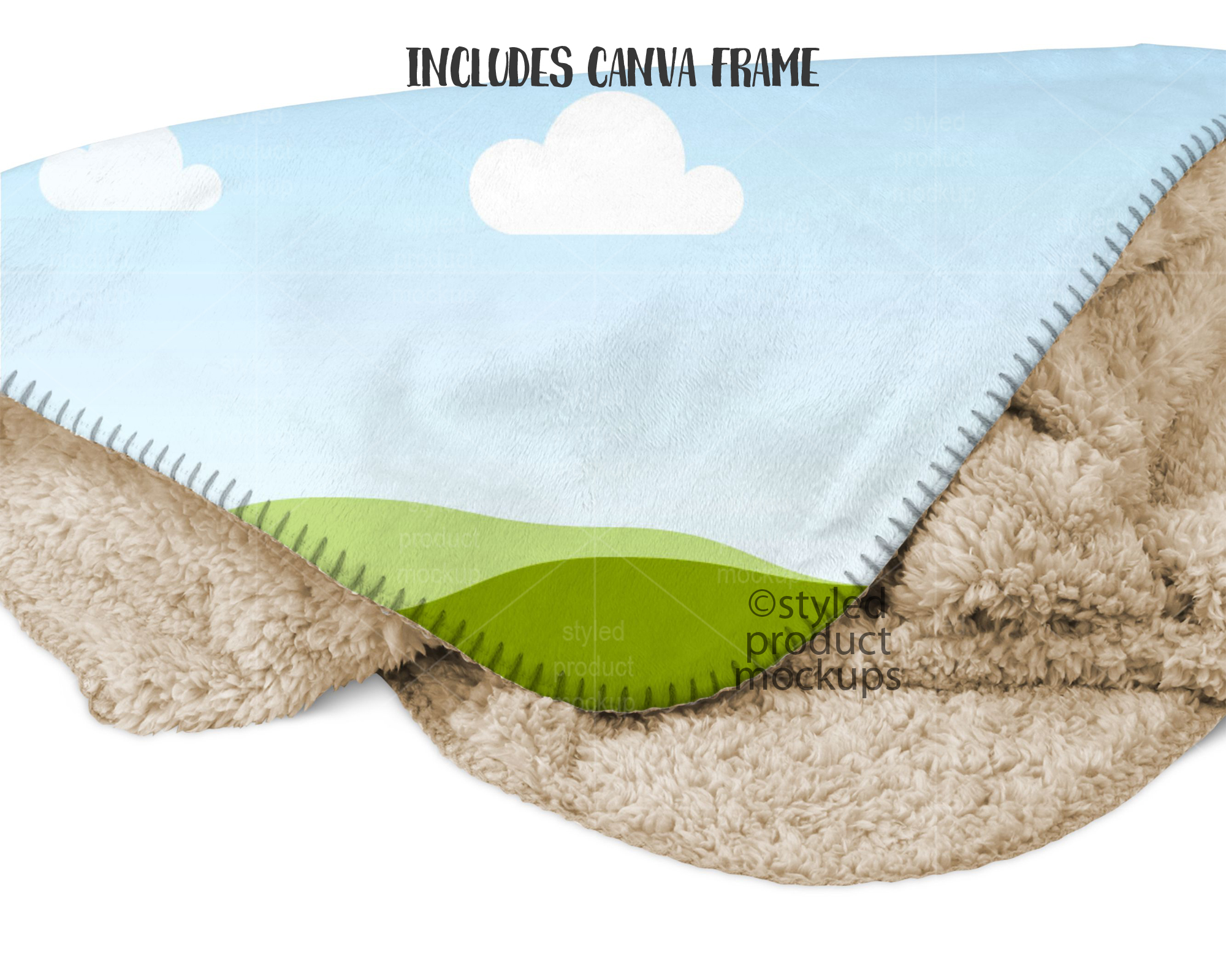 Sherpa Blanket Mockup