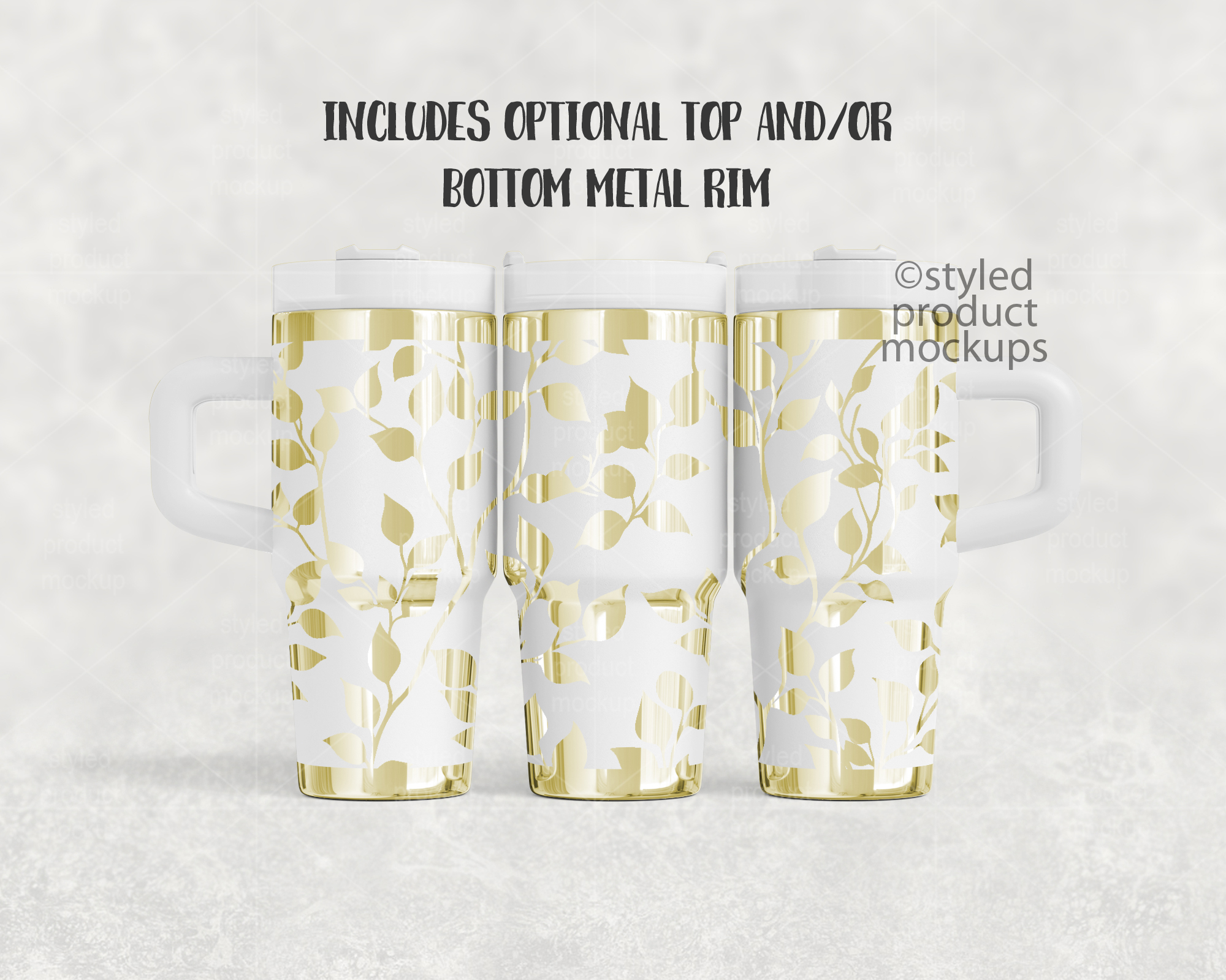 14oz Tumbler Mockup for Laser Engraving