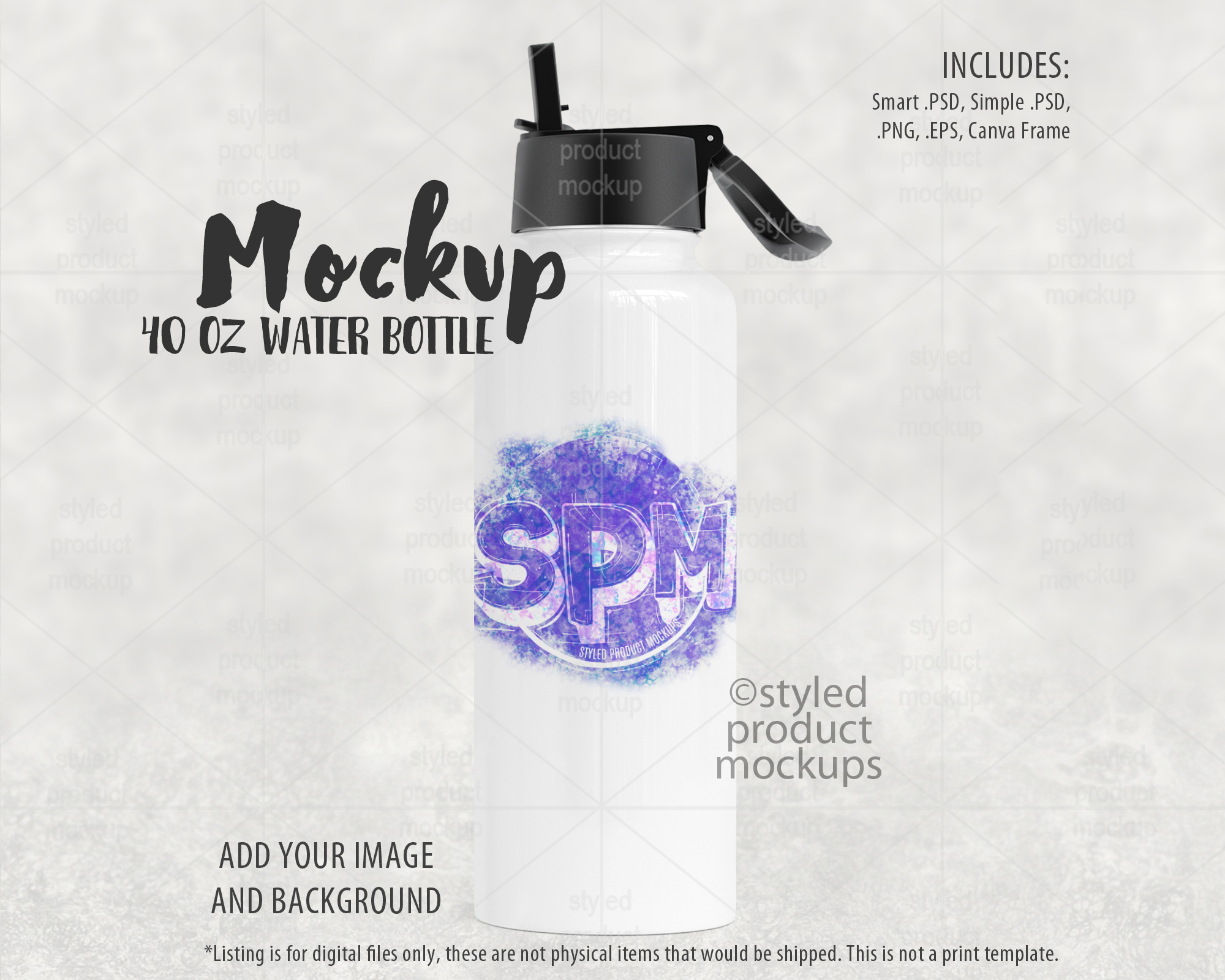 40oz Hydro Tumbler Mockup