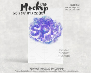 Vertical Greeting Card Mockup