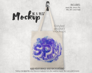 Linen Tote Bag Mockup