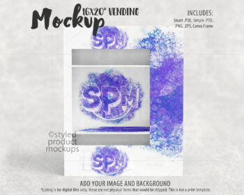 16x20 Vending Machine Mockup