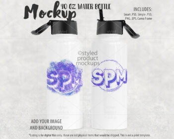40oz Sports Bottle Mockup