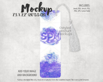 Bookmark with Tassel Mockup