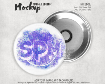 Magnet Back Button Mockup