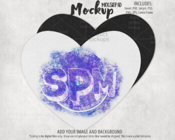 Heart Mousepad Mockup