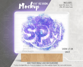 8x6 LED Plaque Mockup