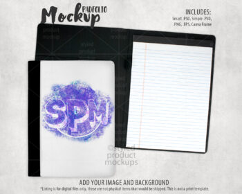 Paper Portfolio Cover Mockup