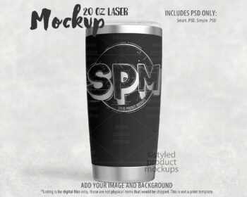 20oz Laser Tumbler Mockup