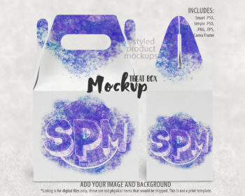 Party Treat Box Mockup