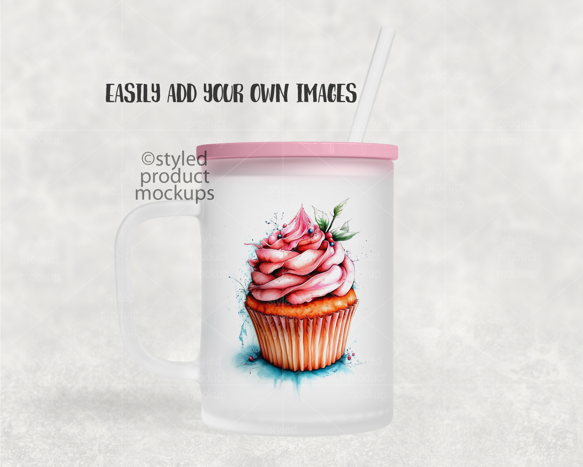 17oz Frosted Mug Mockup