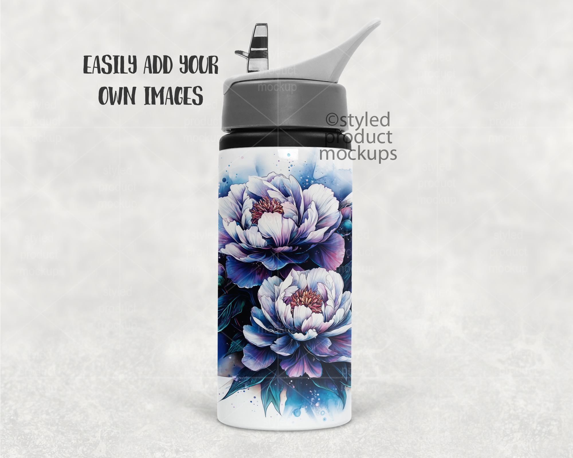 20oz Water Bottle Mockup