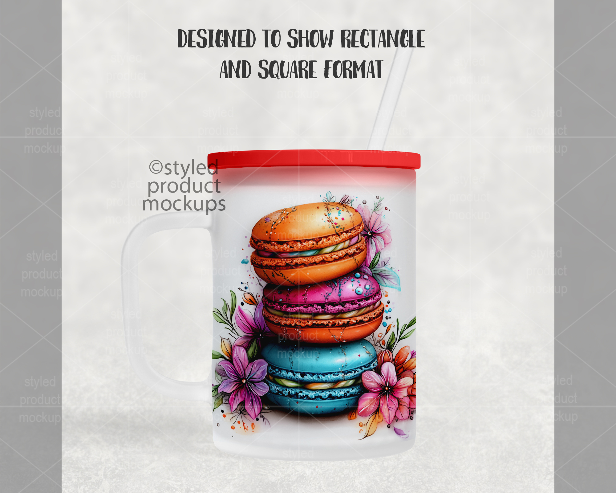 17oz Frosted Mug Mockup