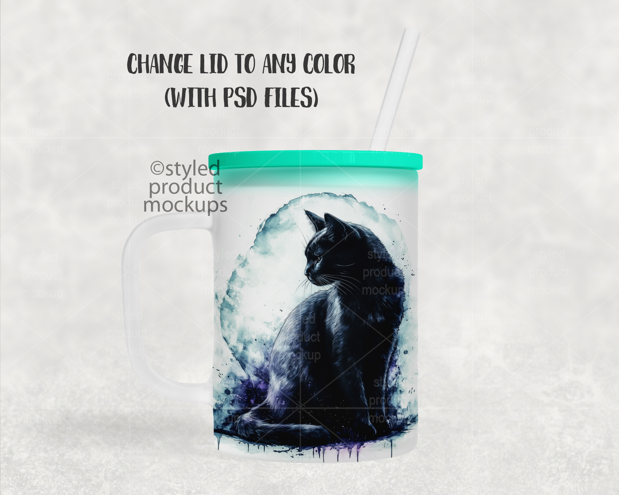 17oz Frosted Mug Mockup
