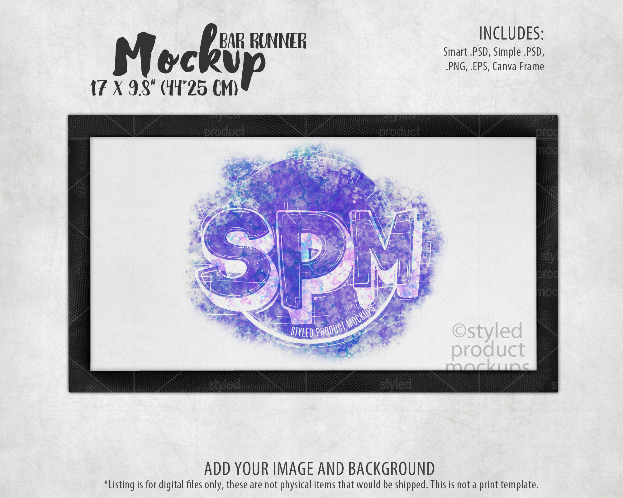 Bar Runner Mat Mockup