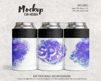 Metal Can Holder Mockup