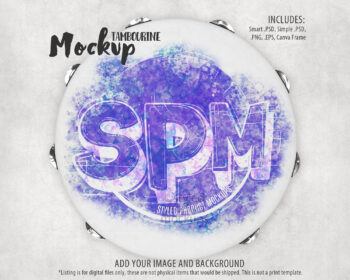 Tambourine Mockup