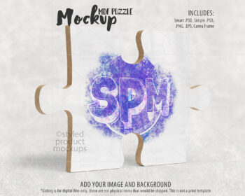 Puzzle Photo Panel Mockup