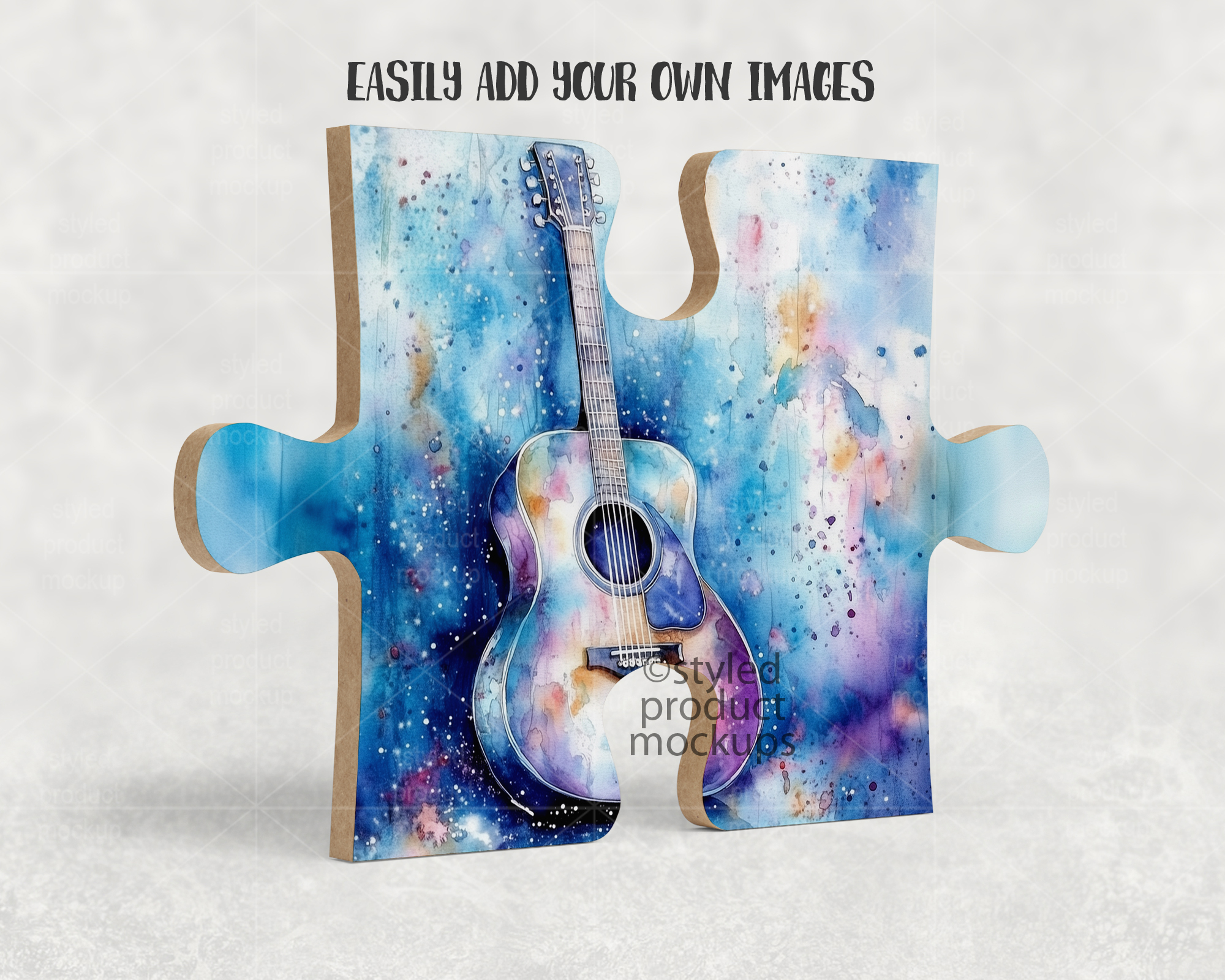 Puzzle Photo Panel Mockup