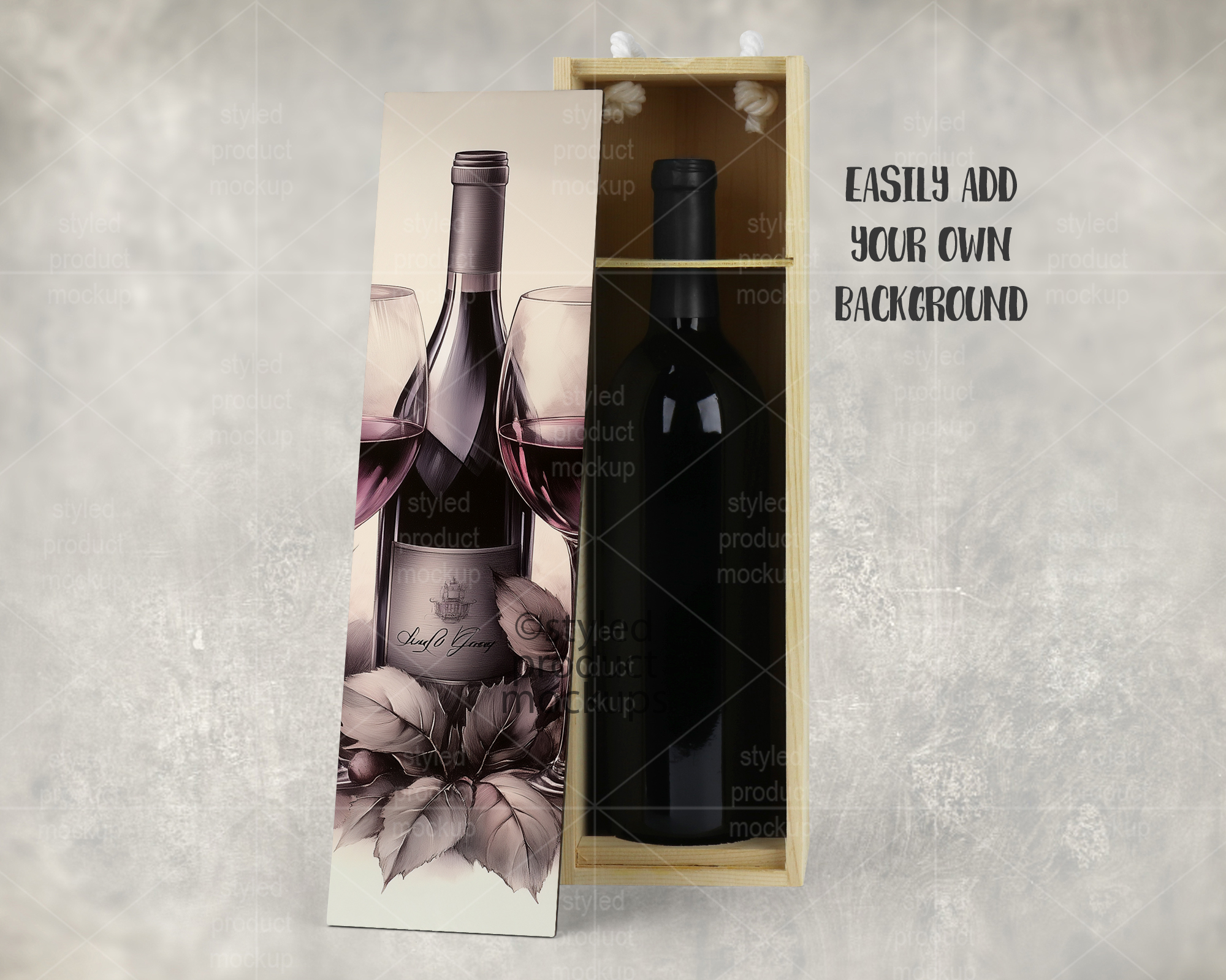 Wine Box Mockup
