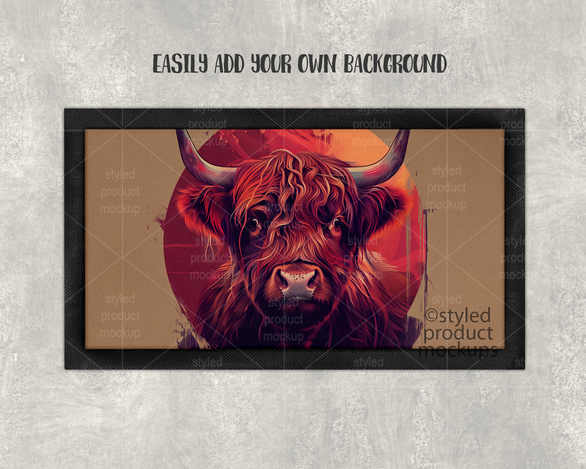 Bar Runner Mat Mockup