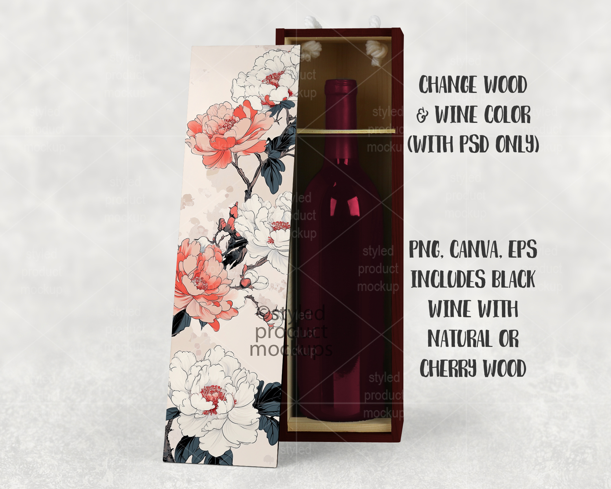 Wine Box Mockup