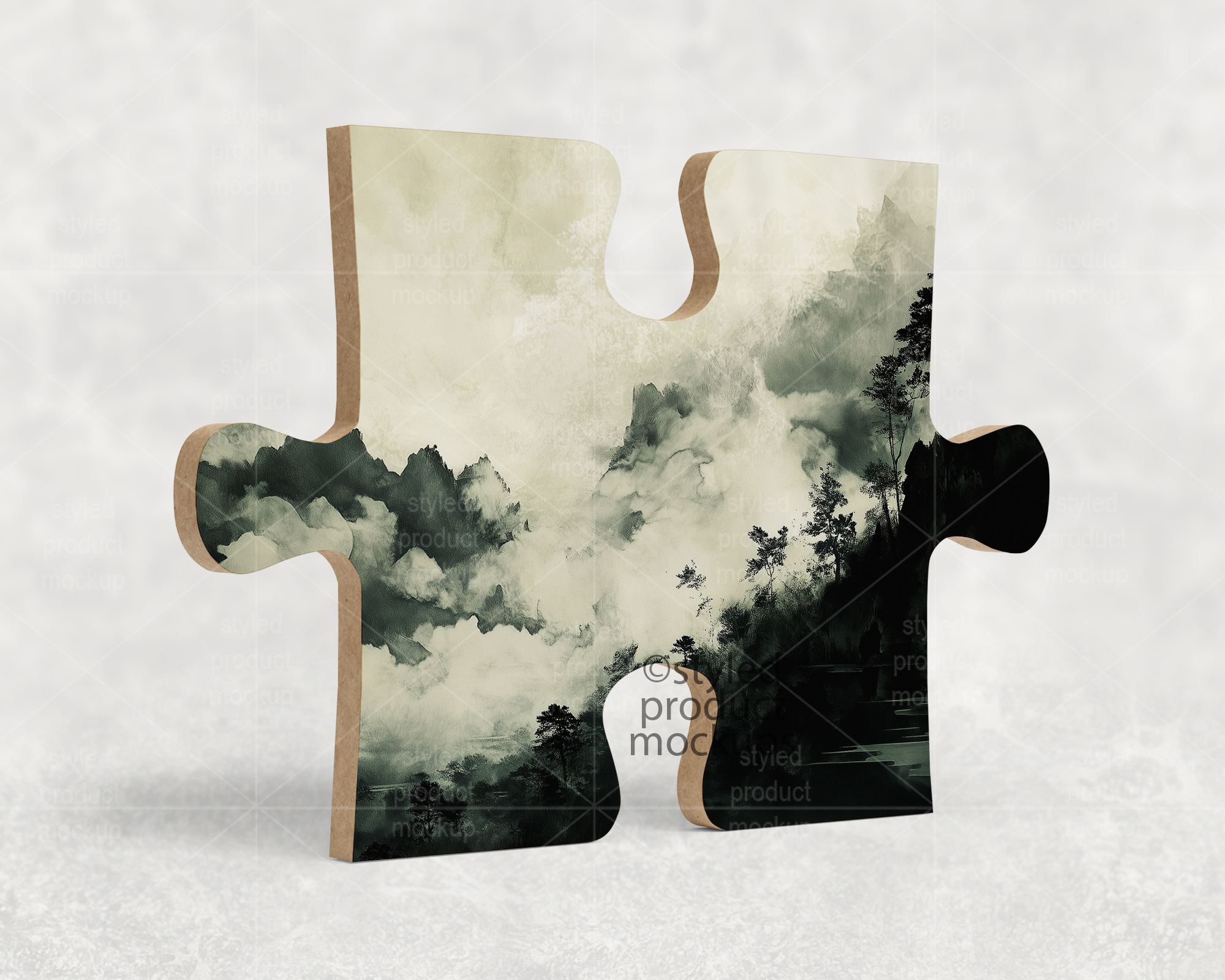 Puzzle Photo Panel Mockup