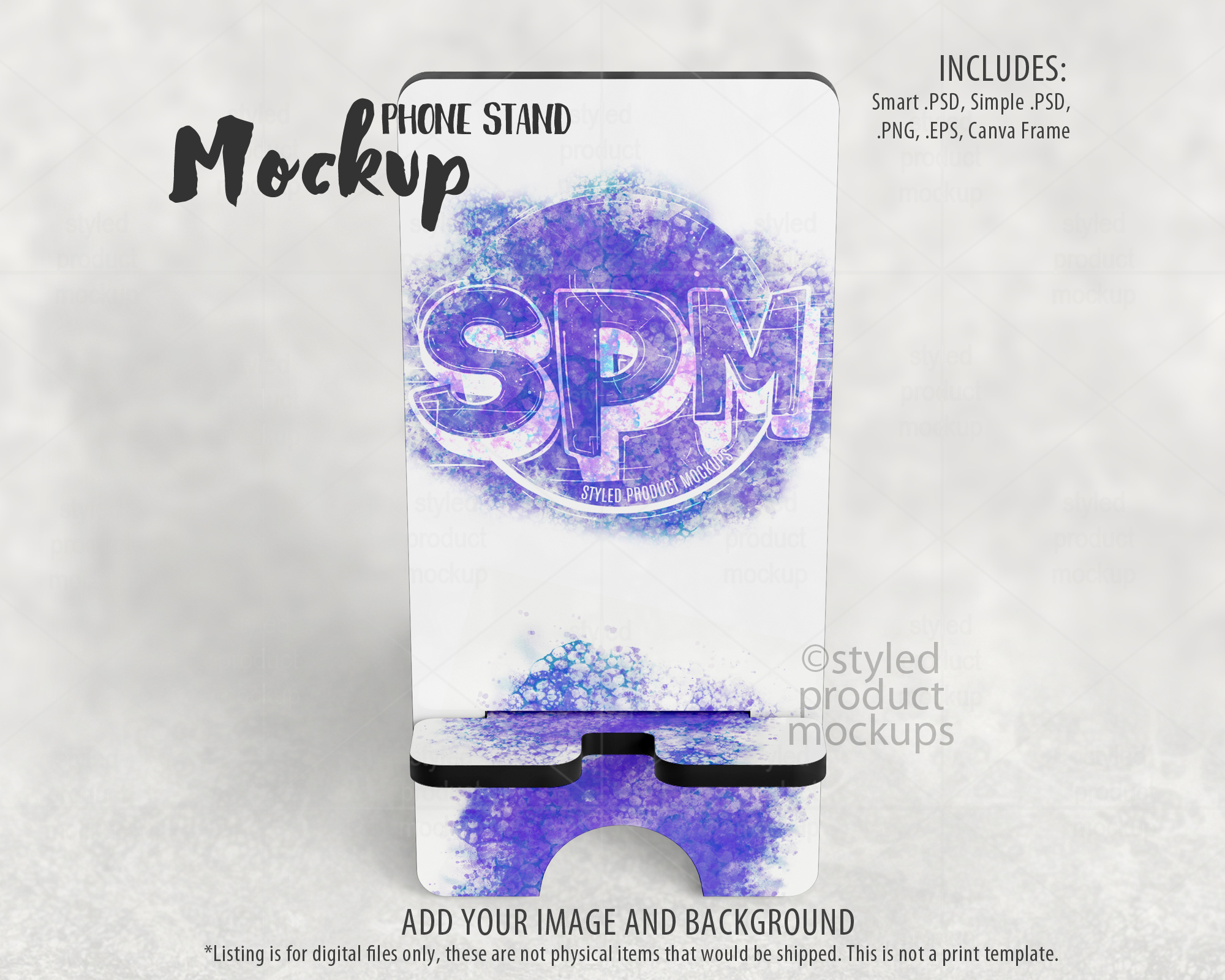 Cell Phone Stand Mockup