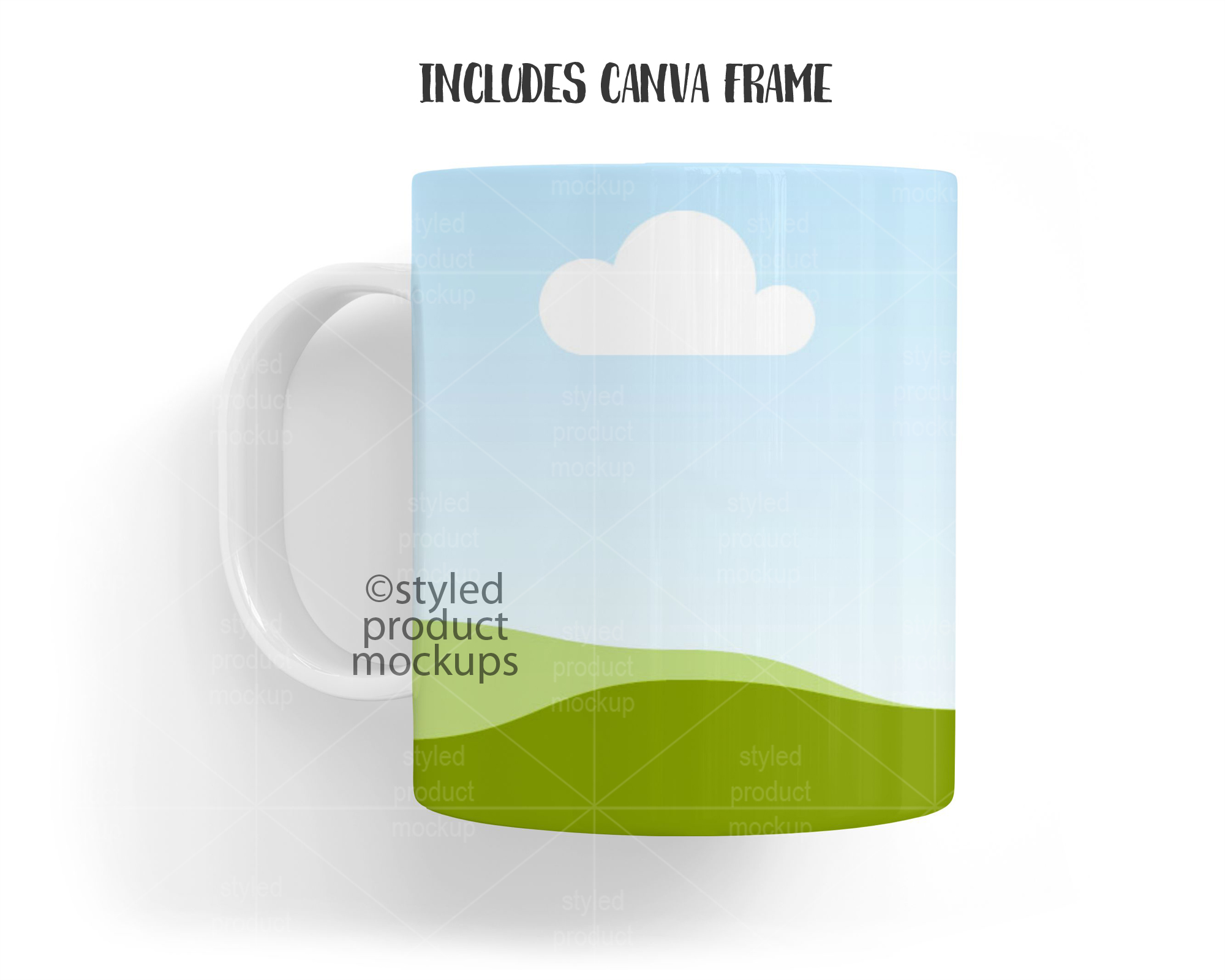 11oz Plastic Mug Mockup