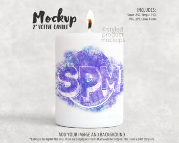 2in Candle Mockup
