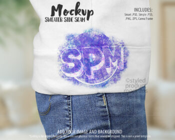Sweatshirt Side View Mockup