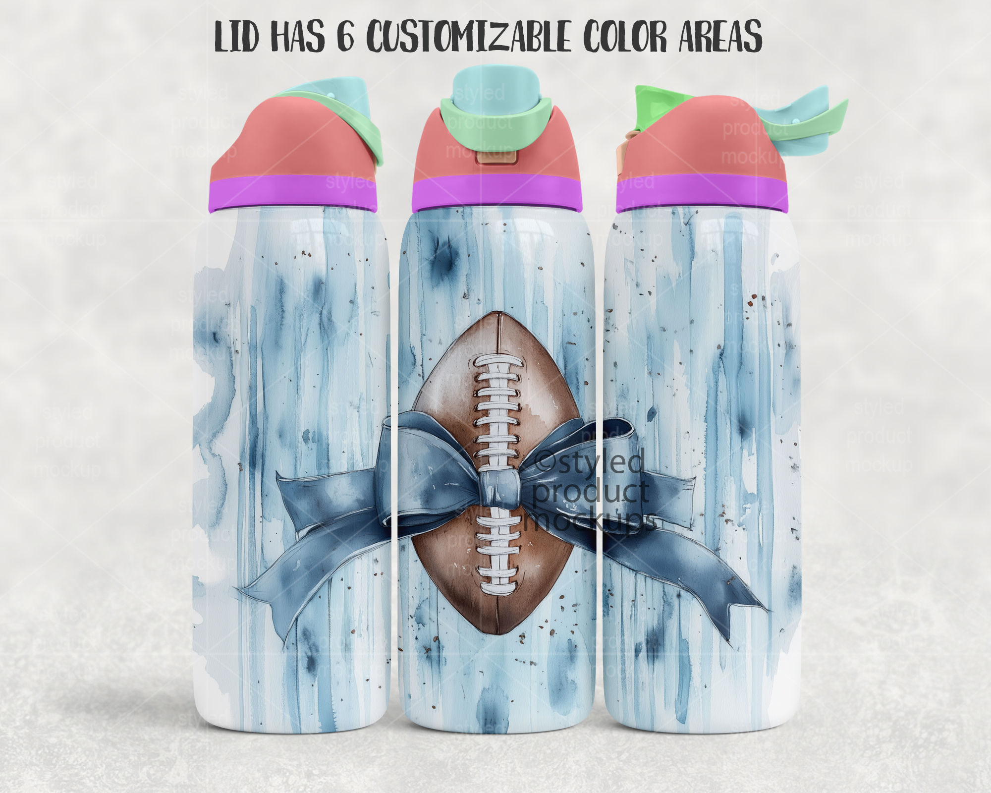 40oz Water Bottle Mockup